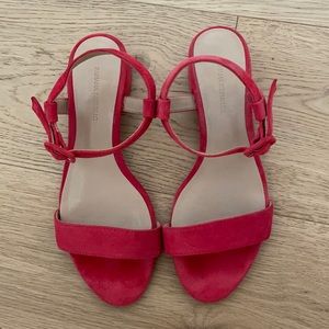 Banana republic Cherry red suede sandals